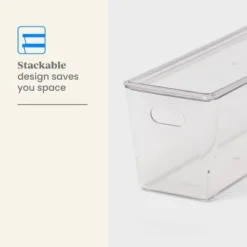 5L Stacking Clear Bin With Lid - Brightroom™: PET, Stackable, Universal Storage, Handles, 13.77" X 5.11" 8 5L Stacking Clear Bin With Lid - Brightroom™: PET, Stackable, Universal Storage, Handles, 13.77" X 5.11" -Home Storage GUEST 6b138a9a 9e6e 4f33 828f 0aa24471f452