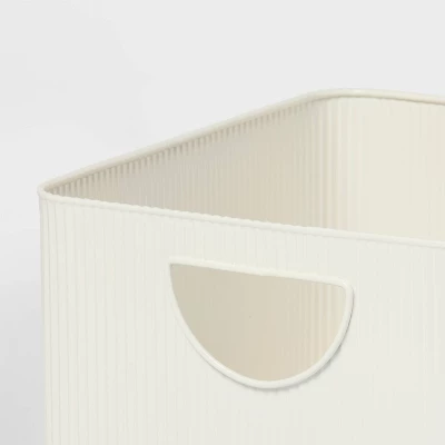 Metal Bin Small Ivory - Brightroom™ 4 Metal Bin Small Ivory - Brightroom™ - Image 2