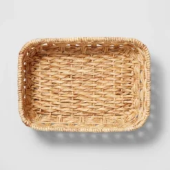Rectangular Twisted Open Checkered Weave Basket - Brightroom™ -Home Storage GUEST 793c02cb 52fa 4800 a059 c433fc693346