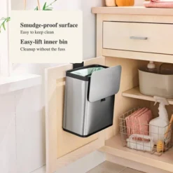 Compost Bin Stainless Steel - Brightroom™ -Home Storage GUEST 7950f8bf 88b7 414f 87dd 92b278a03f08