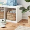 Woven Rectangular Seagrass And Palm Leaf Striped Basket - Brightroom™ -Home Storage GUEST 7af8922e 4ca3 4d90 8e80 60c179a724f2