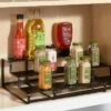 3-Tier Metal Expandable Spice Rack With Powder Coated Finish Black - Brightroom™: Kitchen Organizer, Iron, 14" Width -Home Storage GUEST 7cd9efae 69bd 45b0 8a69 1e316ea2aa22