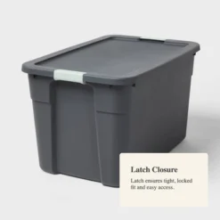 34gal Latching Tote - Brightroom™ 7 34gal Latching Tote - Brightroom™ -Home Storage GUEST 7f746218 dd24 4d46 bdc1 c41ab6390e28