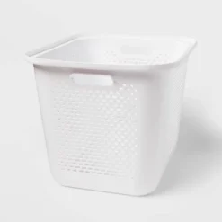 Large Decorative Plastic Bin With Cutout Handles - Brightroom™ -Home Storage GUEST 8042b247 d9e2 4bbb b780 b457f7d708f4