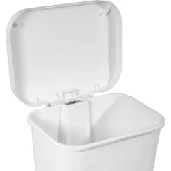 11.9gal Step Trash Can White - Brightroom™: Pedal-Operated Kitchen Garbage Can, Textured Plastic, Indoor Use 18 11.9gal Step Trash Can White - Brightroom™: Pedal-Operated Kitchen Garbage Can, Textured Plastic, Indoor Use -Home Storage GUEST 80e420e2 f616 4351 a975 06ba0232d895