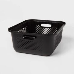 Small Decorative Plastic Bin With Cutout Handles - Brightroom™ -Home Storage GUEST 80fa406d f164 4001 b0c0 406b1bce2bd5
