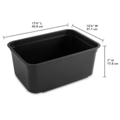 Folio Heavy Duty Storage Bin - Brightroom™: Black Plastic, Stackable, Portable, Universal Storage, 18.6 Volume Capacity 21 Folio Heavy Duty Storage Bin - Brightroom™: Black Plastic, Stackable, Portable, Universal Storage, 18.6 Volume Capacity -Home Storage GUEST 816e71c3 030d 4166 abad e1eb1be7214f