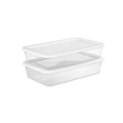 41qt Clear Under Bed Storage Box White - Brightroom™ -Home Storage GUEST 81daf41e fce0 428e 916d e66a43dfc88c