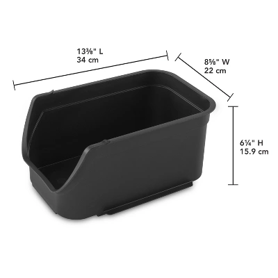 8.9qt Open Front Stackable Storage Bin - Brightroom™ 13 8.9qt Open Front Stackable Storage Bin - Brightroom™ - Image 11