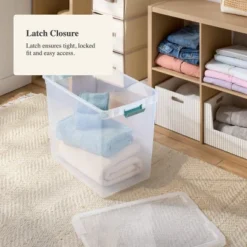 86qt Deep Storage Bin Clear With Latches - Brightroom™ 7 86qt Deep Storage Bin Clear With Latches - Brightroom™ -Home Storage GUEST 896b2e83 810c 41a9 ab8d 2c31079c45e0