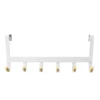 Mixed Material Over The Door 6 Hooks Rail Matte White - Brightroom™ 2 Mixed Material Over The Door 6 Hooks Rail Matte White - Brightroom™ -Home Storage GUEST 8cbed083 e2f5 4931 842a d58fc357950d