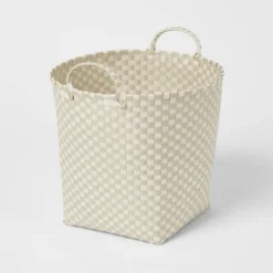 Woven Plastic Floor Basket - Brightroom™ -Home Storage GUEST 8d67a6c1 0465 413a 99a1 01e17190f0e5