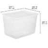 70qt Clear Storage Box With White Lid - Brightroom™ 1 70qt Clear Storage Box With White Lid - Brightroom™ -Home Storage GUEST 8e2f3efb 043a 41fb 89ba d4b543bd8459