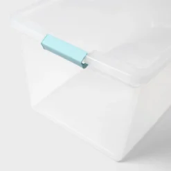 66qt Clear Storage Bin With Latches - Brightroom™ -Home Storage GUEST 90330b7b ea7d 41a3 b8d7 54338ec7f4ea