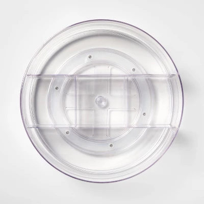 Bathroom Plastic Spinning Turntable Beauty Organizer Clear - Brightroom™ 4 Bathroom Plastic Spinning Turntable Beauty Organizer Clear - Brightroom™ - Image 2