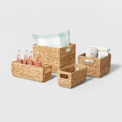 Woven Water Hyacinth Rectangular Basket - Brightroom™ -Home Storage GUEST 9365bfe9 dbd8 490b ac54 8d2b5765ece7 1
