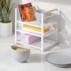 Metal 3-Tier Adjustable Shelf Box Organizer White - Brightroom™: Kitchen Storage & Pantry Organizer, Iron Shelf Riser -Home Storage GUEST 978661f3 f8fd 4aaf 8444 a76be7054850