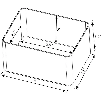 Medium Plastic Bathroom Tray - Brightroom™ 6 Medium Plastic Bathroom Tray - Brightroom™ - Image 4