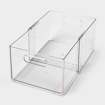 All Purpose Clear Expandable Bin Small - Brightroom™ 5 All Purpose Clear Expandable Bin Small - Brightroom™ - Image 3