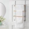 Over The Door Tiered Towel Rack With Wood - Brightroom™ -Home Storage GUEST 98778a7f 8e0c 4c4a 9552 90944b50a1f8