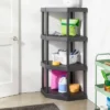 4 Tier Plastic Corner Shelf Unit Black - Brightroom™ 1 4 Tier Plastic Corner Shelf Unit Black - Brightroom™ -Home Storage GUEST a03c6b57 6643 490f 8daf 74311000e480