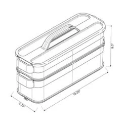 6pc Click In Place Slim Toolbox Kit Plastic Storage Home And Office Organization - Brightroom™​ -Home Storage GUEST a0748a17 c46c 4389 bf49 9194656a6675