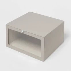 Hardside Fabric Front Open Bin Gray - Brightroom™ -Home Storage GUEST a6f2fd32 5b4d 49c9 b59b eb2fbb5fd1b8