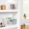 Small Stackable Bins Front Opening Clear Plastic - Brightroom™ -Home Storage GUEST a756acea 21b1 4d19 8c7f 2fcf21a22895