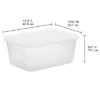16qt Clear Storage Box With Lid White - Brightroom™ -Home Storage GUEST ab290166 2d57 4334 81d3 640a8635298d