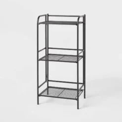 Folding 3 Shelves Black - Brightroom™ -Home Storage GUEST ad23b2aa ea02 4c65 916f 058ab9cf16df