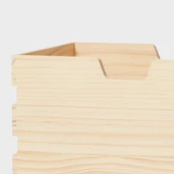 Narrow Wood Bin - Brightroom™ -Home Storage GUEST af2c52be fe74 449f 802a 6e2247100a04