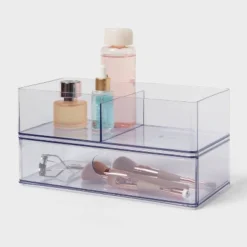 Clear Divided Bin With Drawer - Brightroom™ -Home Storage GUEST b5bf7565 dcd9 4c10 9005 c5f29f4cbc8b
