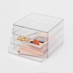 All Purpose 3 Drawer Storage Clear - Brightroom™ -Home Storage GUEST bed8afa5 14b2 4943 91a3 9cebbabacd7a