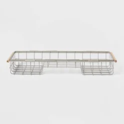 Metal Bathtub Caddy With Wood Handles - Brightroom™ -Home Storage GUEST c36f2fab 3b86 43c7 b0dd 3a35c275f20c