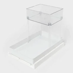 Medium Gliding Tray With Bin Clear - Brightroom™ -Home Storage GUEST c890fabb 202c 4f76 a20e 74d73758512c