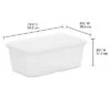 6qt Clear Storage Box White - Brightroom™ 2 6qt Clear Storage Box White - Brightroom™ -Home Storage GUEST ca83c37f 52c5 4c93 9af7 53755dd359db