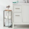 Small Space Storage Cabinet Brushed Nickel Metal - Brightroom™ -Home Storage GUEST cd373df9 28a2 4173 9b5a 1f4c70cfdce3