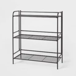 Folding 3 Shelves Black - Brightroom™ -Home Storage GUEST ce208200 283a 4e2e b8fc a1dfb6696770