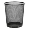 Mesh Waste Basket Black - Brightroom™: Steel, 3 Gallon, Nonslip Base, Fingerprint-Resistant, Indoor Mesh Trash Can -Home Storage GUEST d02a6d9b 9221 46ec b37b 9676a4a1940e