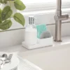 Plastic Soap Pump With Silicone Holder With Caddy & Tray White - Brightroom™: Kitchen Soap Caddy Dispenser 2 Plastic Soap Pump With Silicone Holder With Caddy & Tray White - Brightroom™: Kitchen Soap Caddy Dispenser -Home Storage GUEST d14b3860 848a 4378 b335 b5edb696f0c3