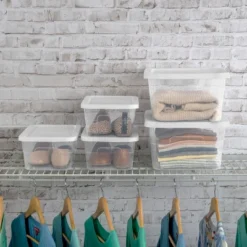 6qt Clear Storage Box White - Brightroom™ -Home Storage GUEST d1e3be0f e0a6 4b21 ac12 ddb613c740d0