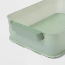 Click In Place 10qt Plastic Storage Bin For Home And Office Organization Green Tint - Brightroom™​ -Home Storage GUEST d57c3d2a 9d3d 4e02 acb6 66744ff59b89