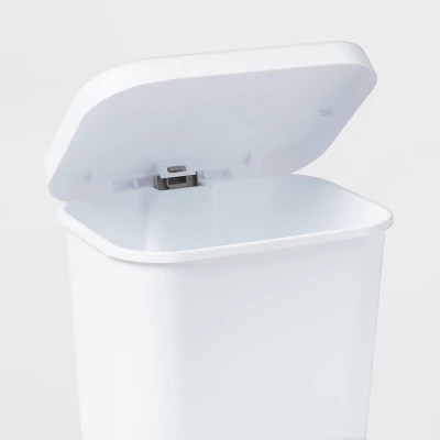 11.9gal Step Trash Can White - Brightroom™: Pedal-Operated Kitchen Garbage Can, Textured Plastic, Indoor Use 4 11.9gal Step Trash Can White - Brightroom™: Pedal-Operated Kitchen Garbage Can, Textured Plastic, Indoor Use - Image 2