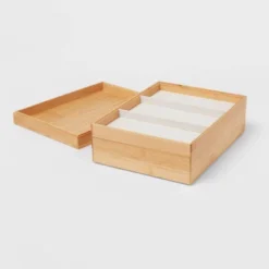 9" X 12" Stackable Bamboo Accessory Tray - Brightroom™ -Home Storage GUEST dbfe0d6f 1c5b 4ccd a8a9 a879eda1c6a5