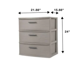 3 Drawer Wide Tower Dark Gray - Brightroom™: Plastic Storage Drawers, Portable Universal Storage, No Assembly Required 13 3 Drawer Wide Tower Dark Gray - Brightroom™: Plastic Storage Drawers, Portable Universal Storage, No Assembly Required -Home Storage GUEST dd2b1359 737a 43cc 8613 742a75ae1a65