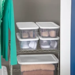 16qt Clear Storage Box With Lid White - Brightroom™ -Home Storage GUEST dd4a902d 1a81 4b1e 86b2 8104be4803d1