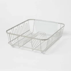 Large Steel Dish Drainer Brushed Nickel - Brightroom™: Freestanding Dish Drying Rack With Utensil Holder 7 Large Steel Dish Drainer Brushed Nickel - Brightroom™: Freestanding Dish Drying Rack With Utensil Holder -Home Storage GUEST ddbf9fa4 54a6 46b5 987f bc8dc5a8b863