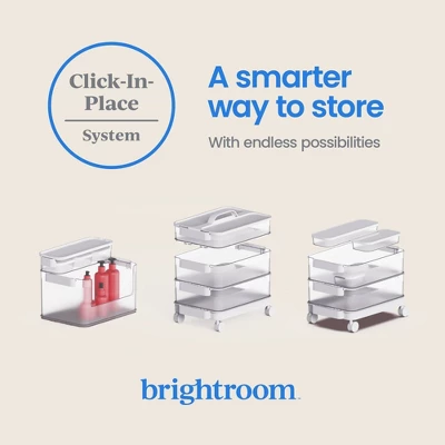 3pk Click In Place 30oz Insert Storage Containers White And Clear - Brightroom™ 7 3pk Click In Place 30oz Insert Storage Containers White And Clear - Brightroom™ - Image 5