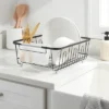 Small Steel Dish Drainer Black - Brightroom™: Freestanding Dish Drying Rack With Utensil Holder, Powder-Coated Steel -Home Storage GUEST e0b3a279 5672 4498 8e6f 941155026c95