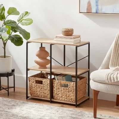 11" 4 Cube Storage Shelves - Brightroom™: Modular Storage Furniture, Anti-Tip, Paper Laminate, Powder-Coated Steel 3 11" 4 Cube Storage Shelves - Brightroom™: Modular Storage Furniture, Anti-Tip, Paper Laminate, Powder-Coated Steel